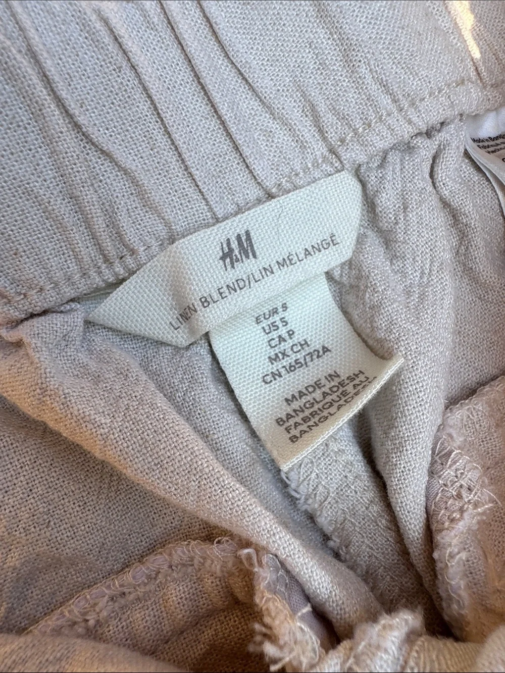 H&M Linen Blend Pants Bundle — Size Small (2 Pairs)